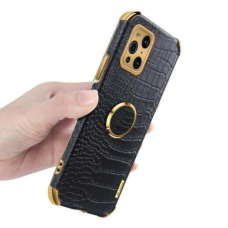 θηκη κινητου Oppo Find X3 Pro X-case Crocodile Skin Effect